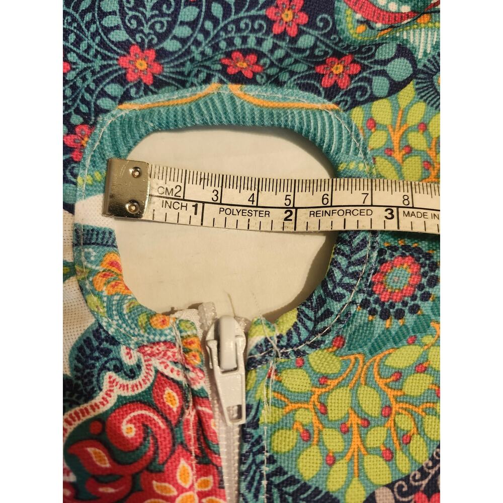 Cynthia Rowley Rectangle 80x60 Outdoor Tablecloth W/ Umbrella Opening Multi - Picture 8 of 14